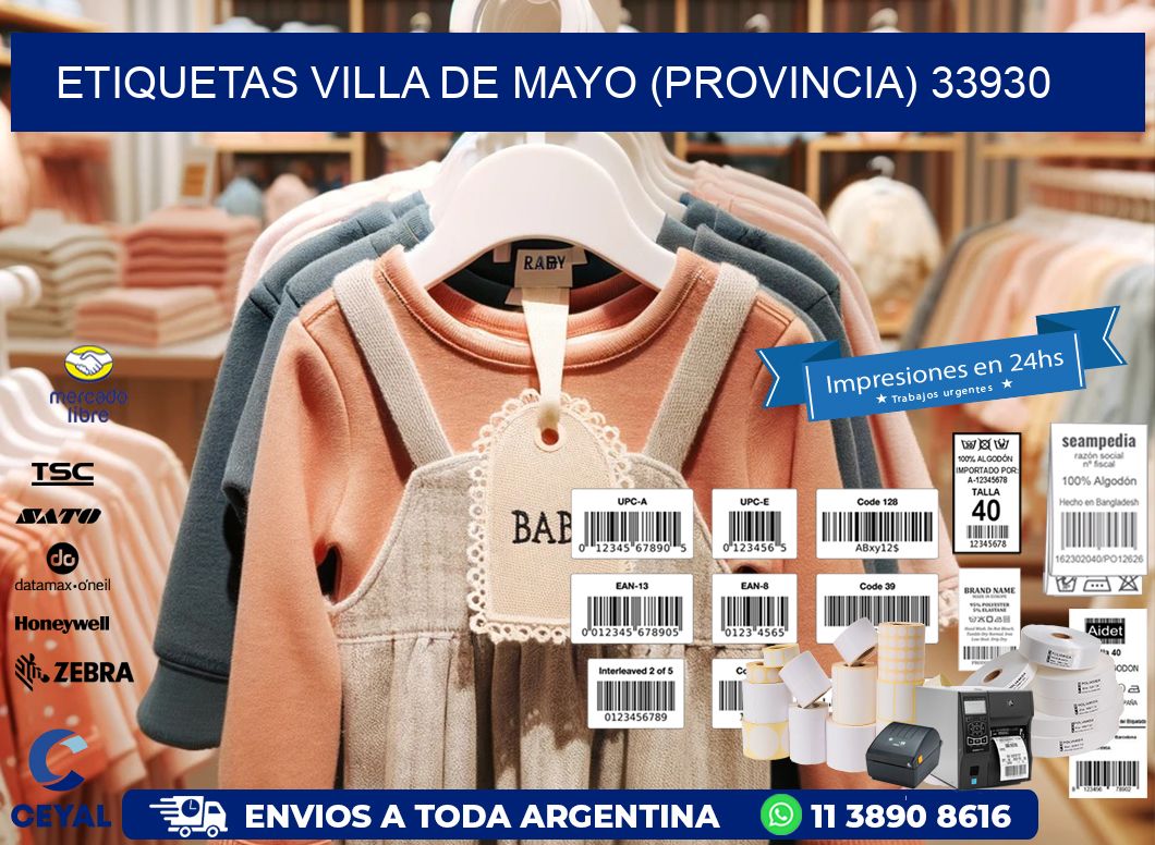 ETIQUETAS VILLA DE MAYO (PROVINCIA) 33930