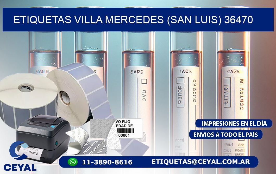 ETIQUETAS VILLA MERCEDES (SAN LUIS) 36470