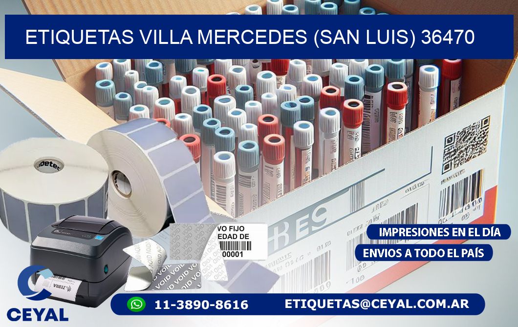 ETIQUETAS VILLA MERCEDES (SAN LUIS) 36470