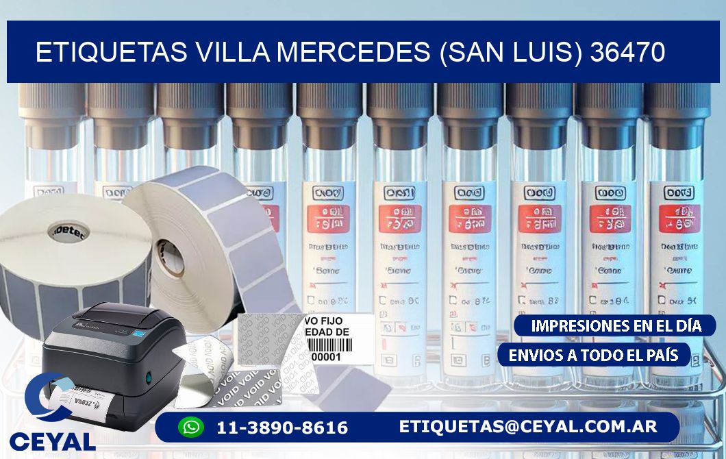 ETIQUETAS VILLA MERCEDES (SAN LUIS) 36470