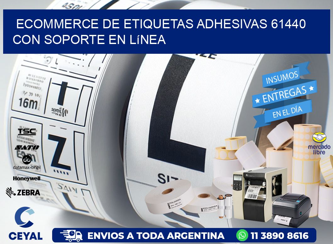 Ecommerce de Etiquetas Adhesivas 61440 con Soporte en Línea