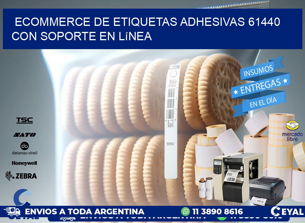 Ecommerce de Etiquetas Adhesivas 61440 con Soporte en Línea