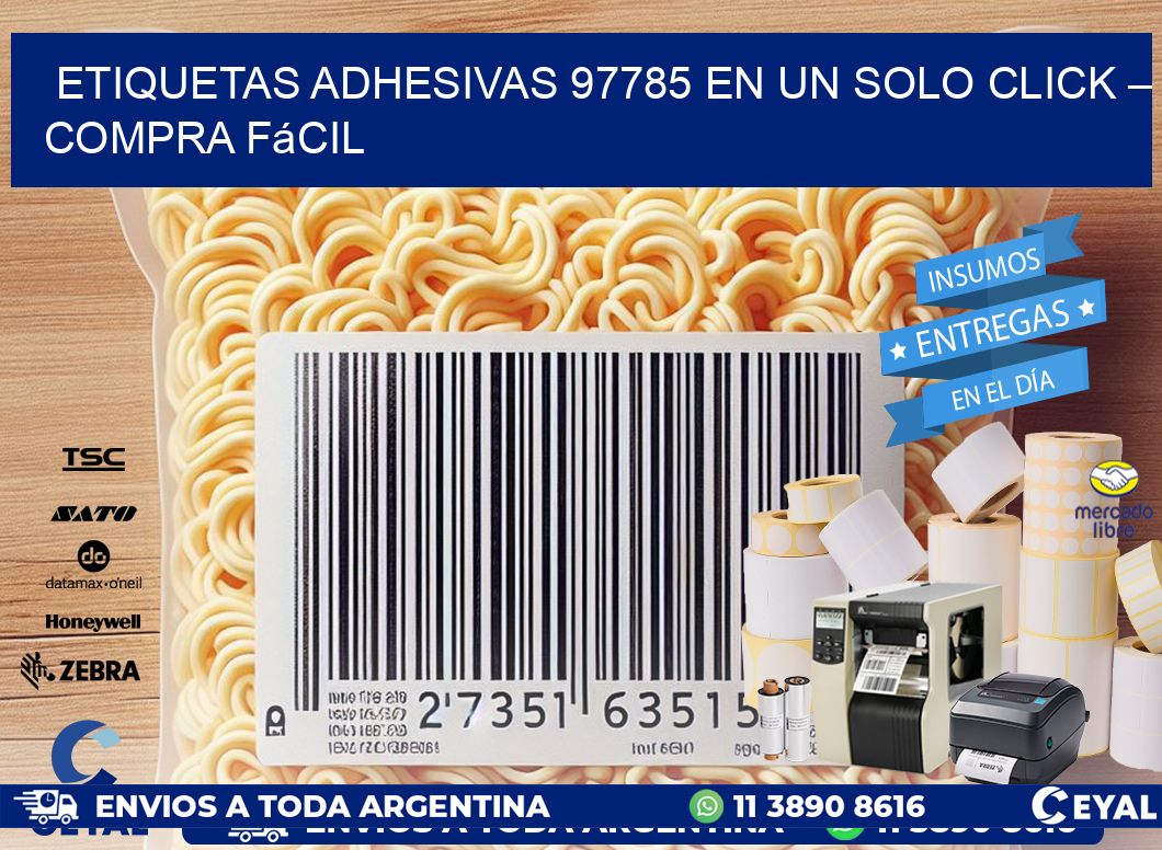 Etiquetas Adhesivas 97785 en un Solo Click – Compra Fácil