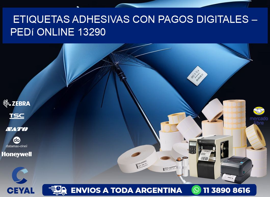 Etiquetas Adhesivas con Pagos Digitales – Pedí Online 13290
