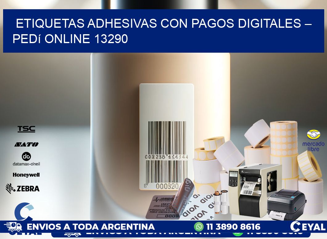 Etiquetas Adhesivas con Pagos Digitales – Pedí Online 13290