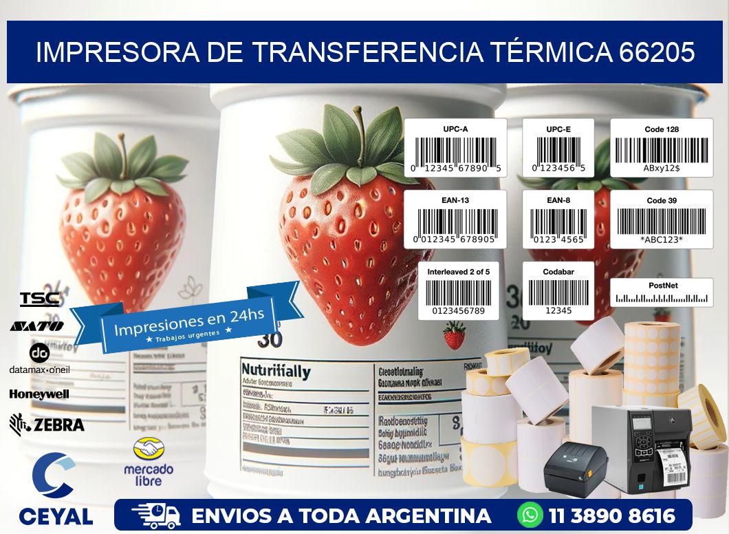 IMPRESORA DE TRANSFERENCIA TÉRMICA 66205
