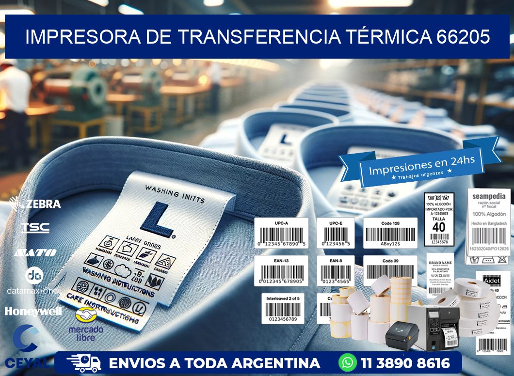 IMPRESORA DE TRANSFERENCIA TÉRMICA 66205