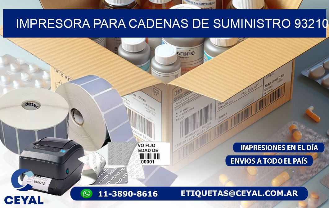 IMPRESORA PARA CADENAS DE SUMINISTRO 93210