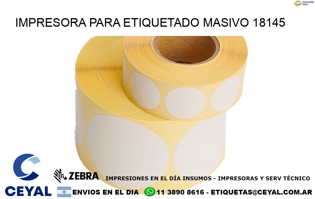 IMPRESORA PARA ETIQUETADO MASIVO 18145