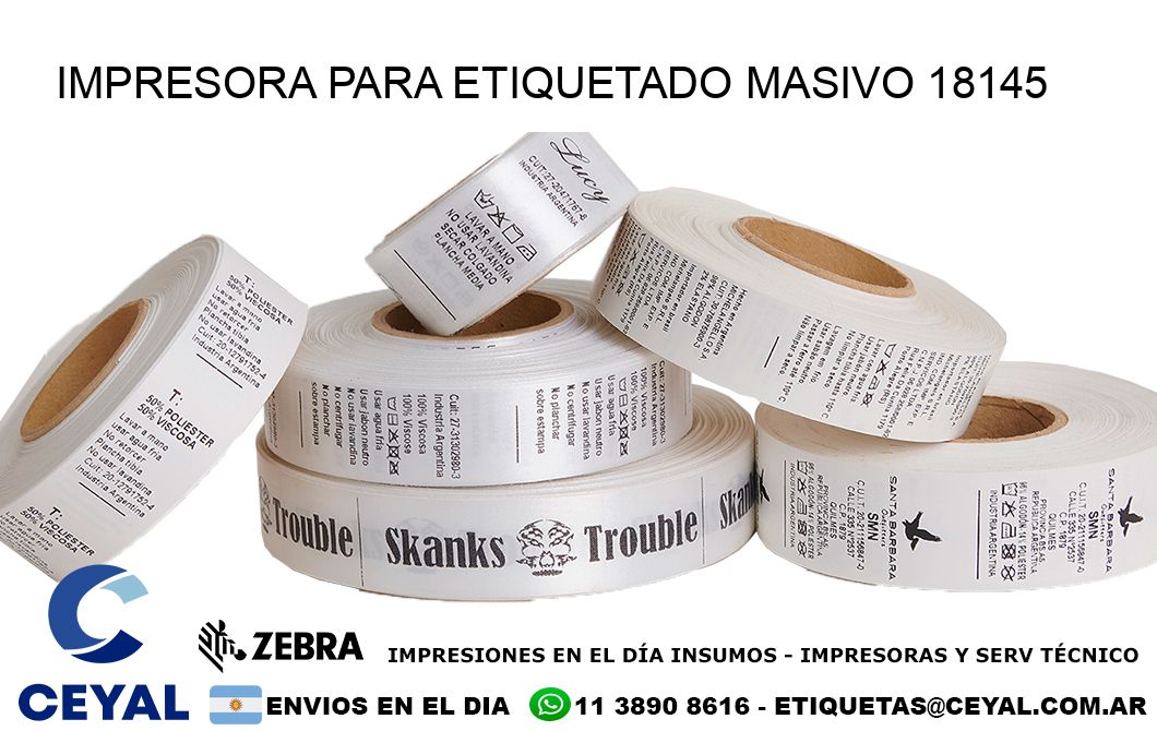 IMPRESORA PARA ETIQUETADO MASIVO 18145