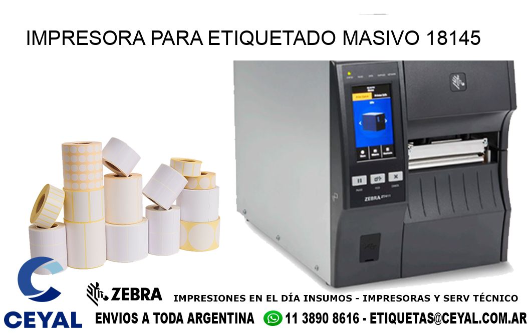 IMPRESORA PARA ETIQUETADO MASIVO 18145