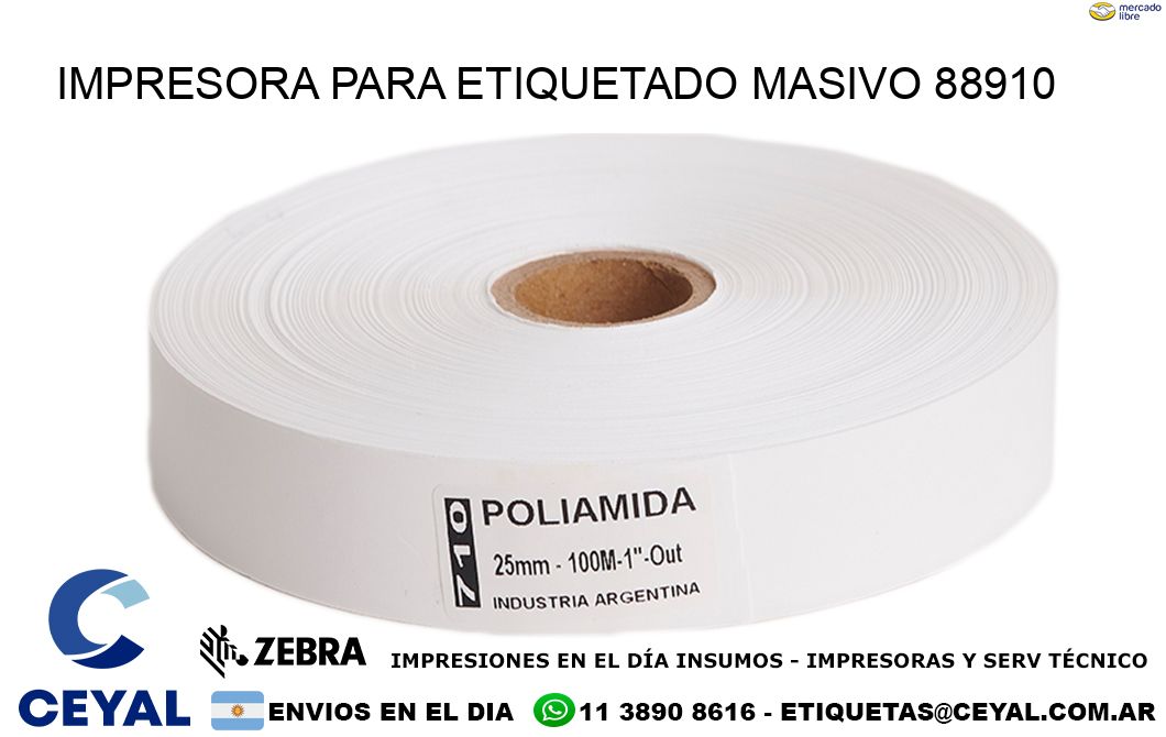 IMPRESORA PARA ETIQUETADO MASIVO 88910