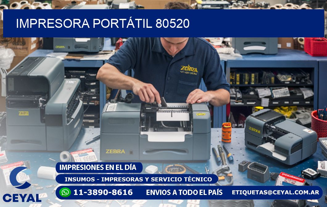 IMPRESORA PORTÁTIL 80520