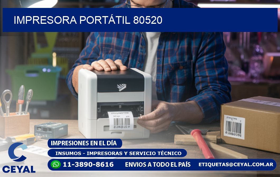 IMPRESORA PORTÁTIL 80520