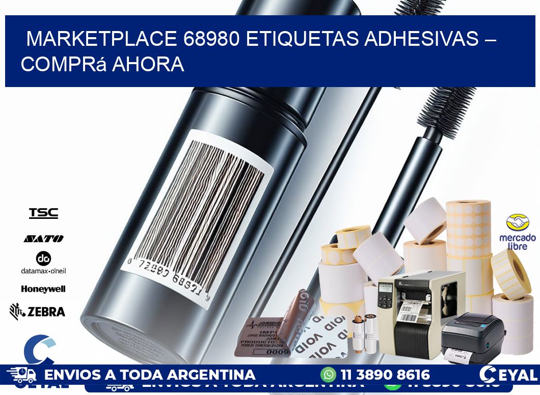 Marketplace 68980 Etiquetas Adhesivas – Comprá Ahora