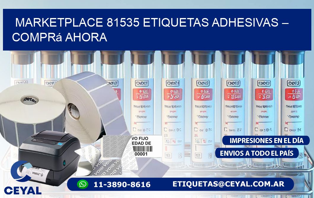 Marketplace 81535 Etiquetas Adhesivas – Comprá Ahora