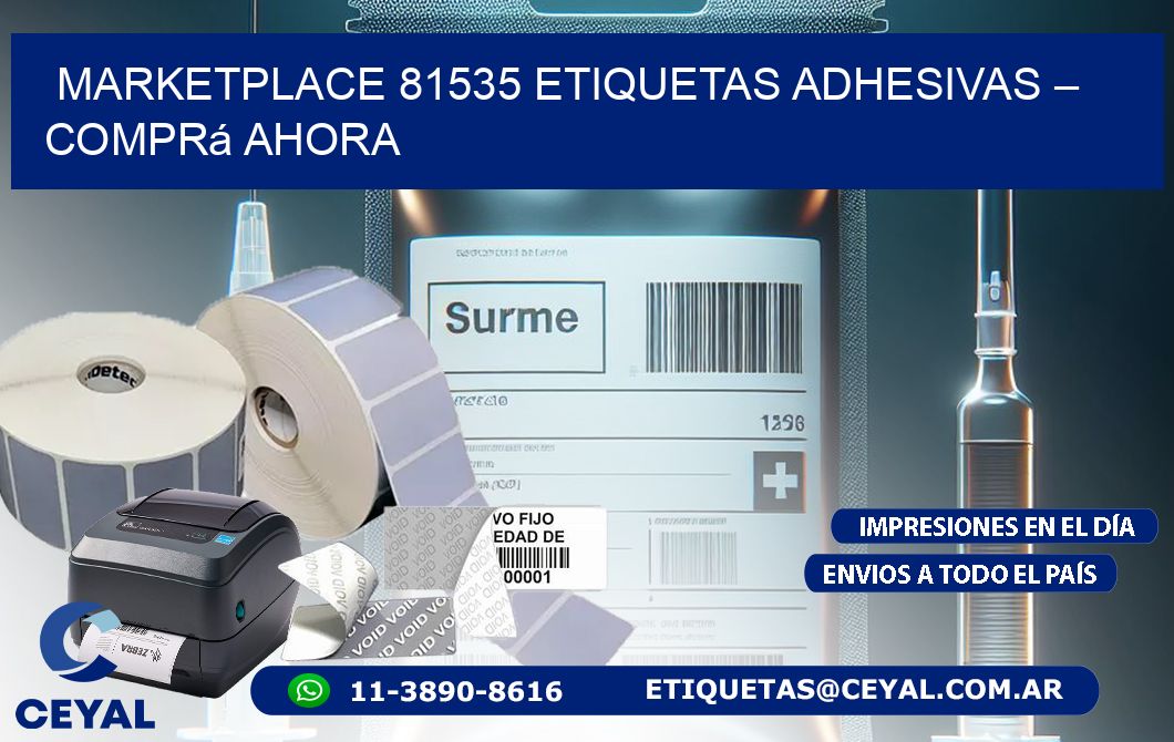 Marketplace 81535 Etiquetas Adhesivas – Comprá Ahora