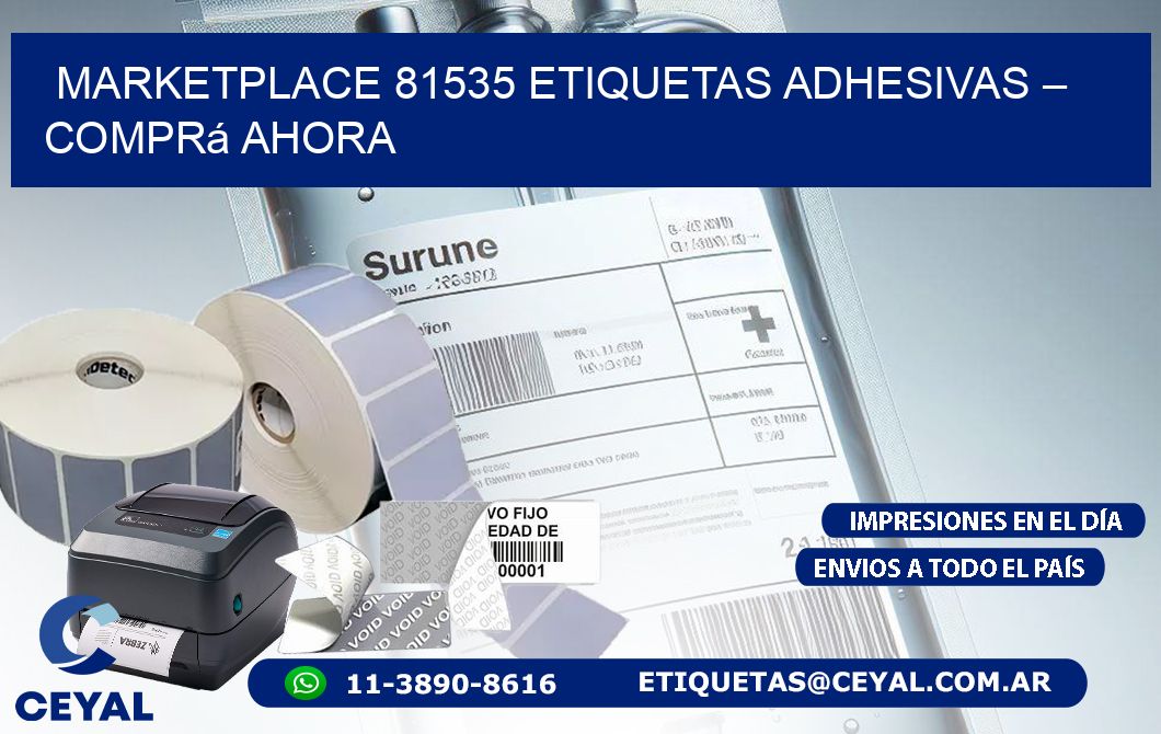 Marketplace 81535 Etiquetas Adhesivas – Comprá Ahora