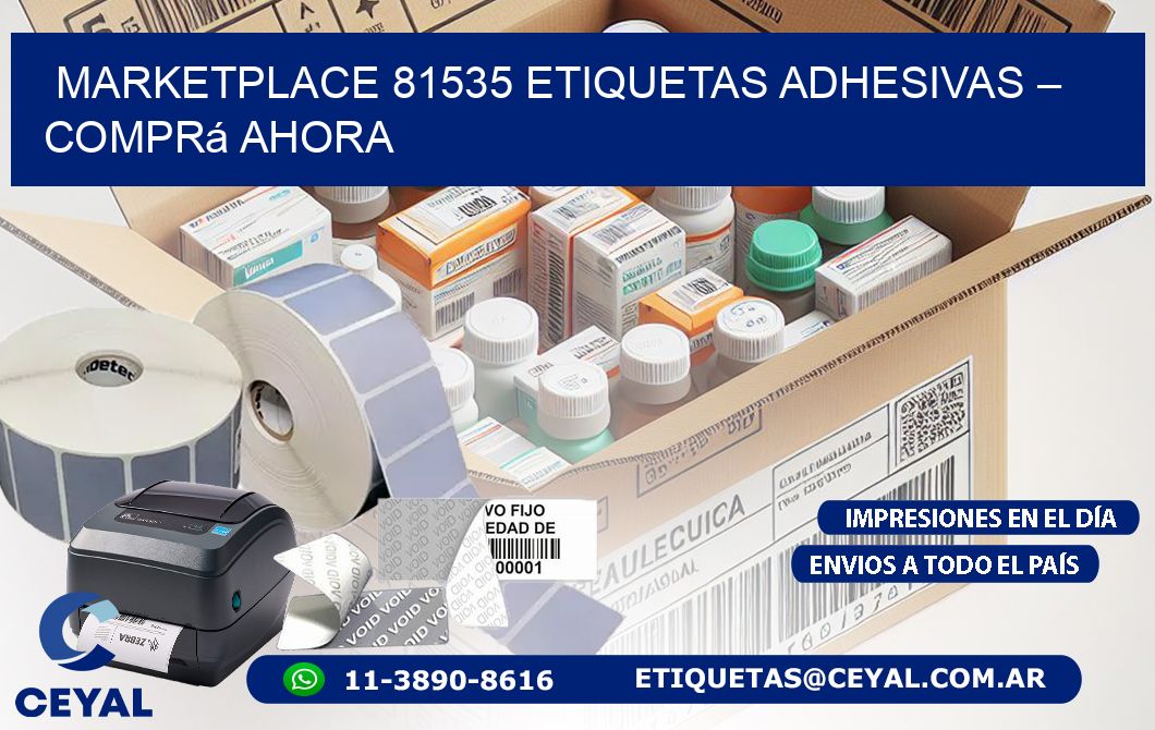 Marketplace 81535 Etiquetas Adhesivas – Comprá Ahora