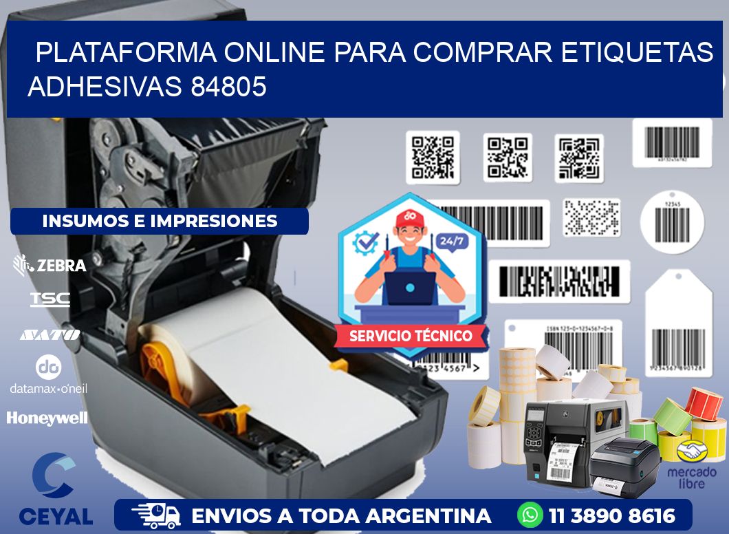Plataforma Online para Comprar Etiquetas Adhesivas 84805