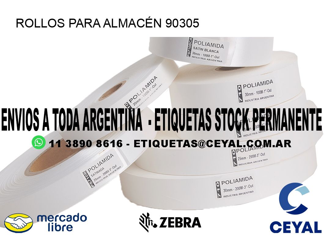 ROLLOS PARA ALMACÉN 90305