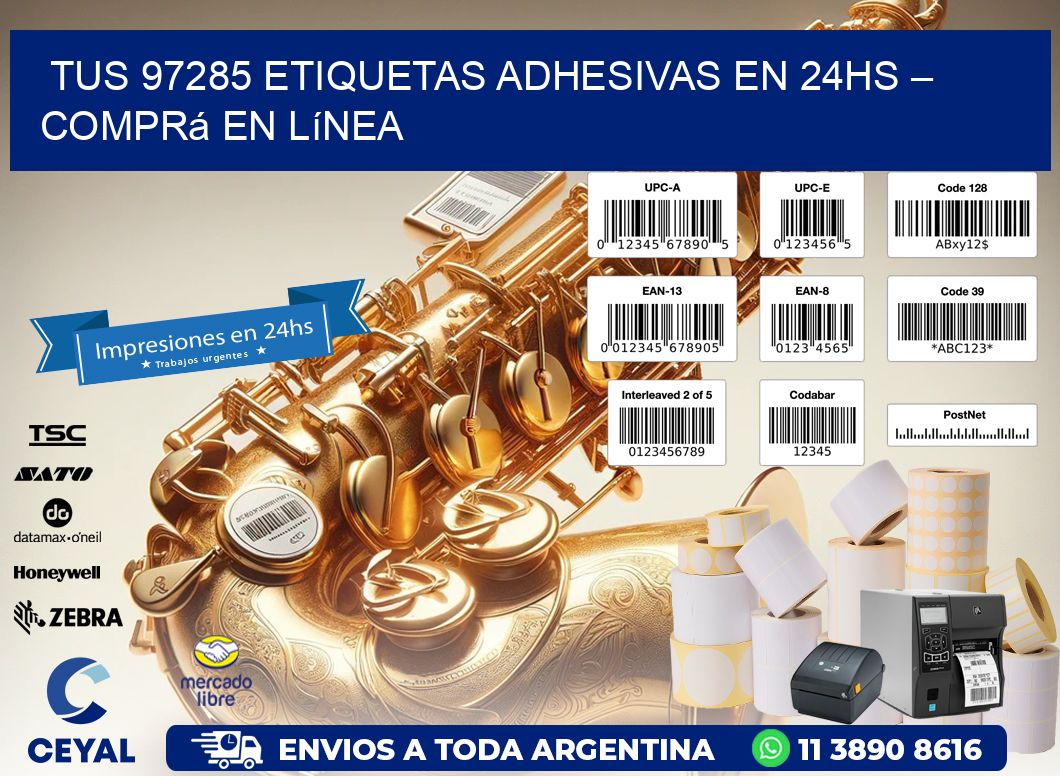 Tus 97285 Etiquetas Adhesivas en 24hs – Comprá en Línea