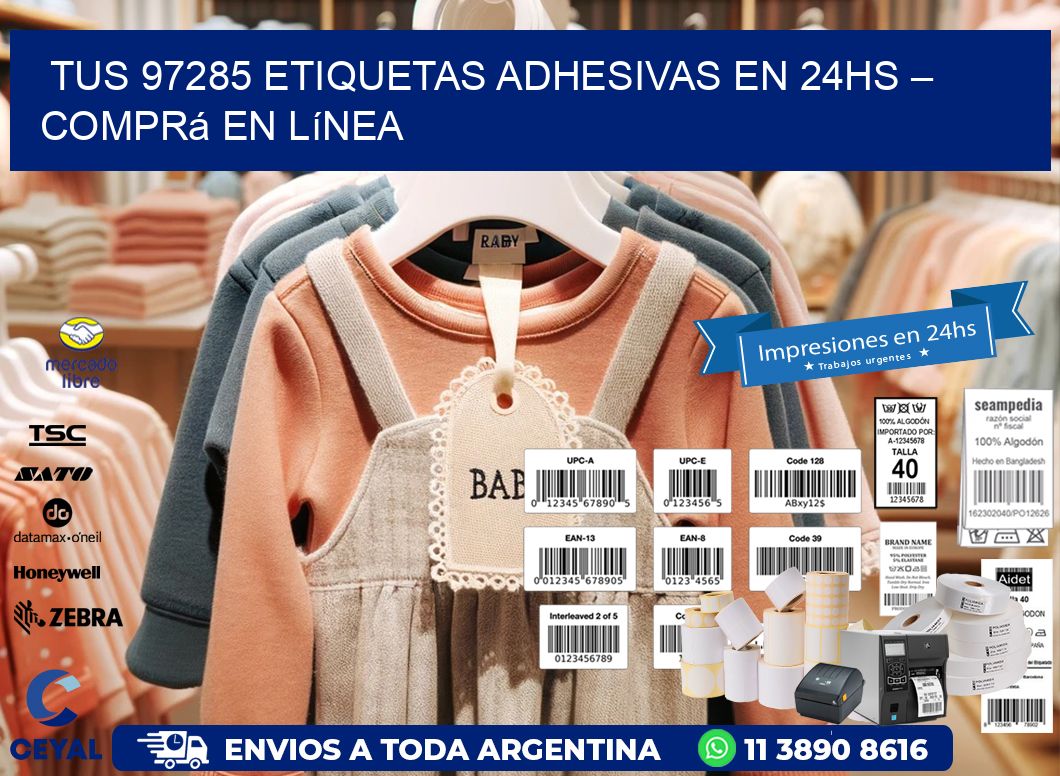 Tus 97285 Etiquetas Adhesivas en 24hs – Comprá en Línea