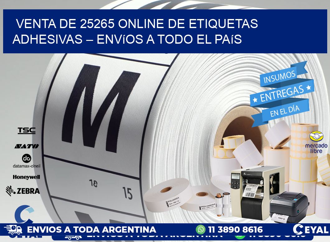 Venta de 25265 Online de Etiquetas Adhesivas – Envíos a Todo el País