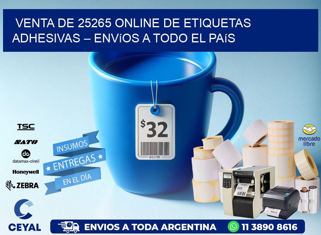 Venta de 25265 Online de Etiquetas Adhesivas – Envíos a Todo el País