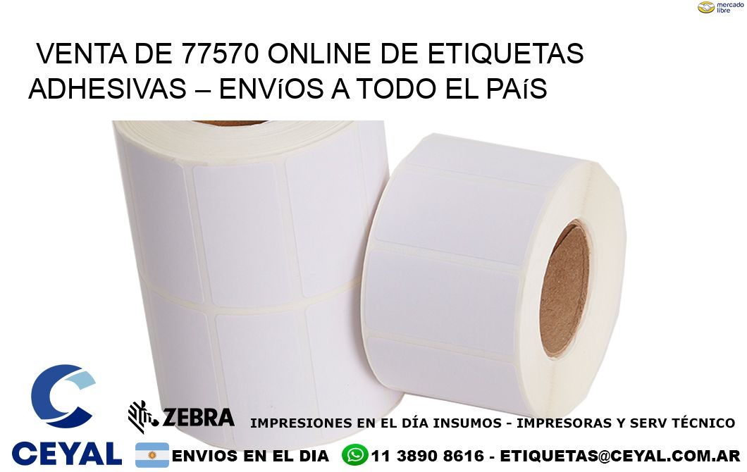 Venta de 77570 Online de Etiquetas Adhesivas – Envíos a Todo el País