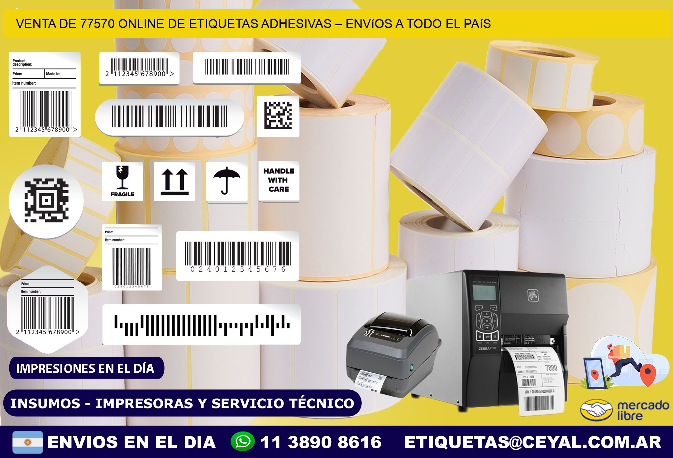 Venta de 77570 Online de Etiquetas Adhesivas – Envíos a Todo el País
