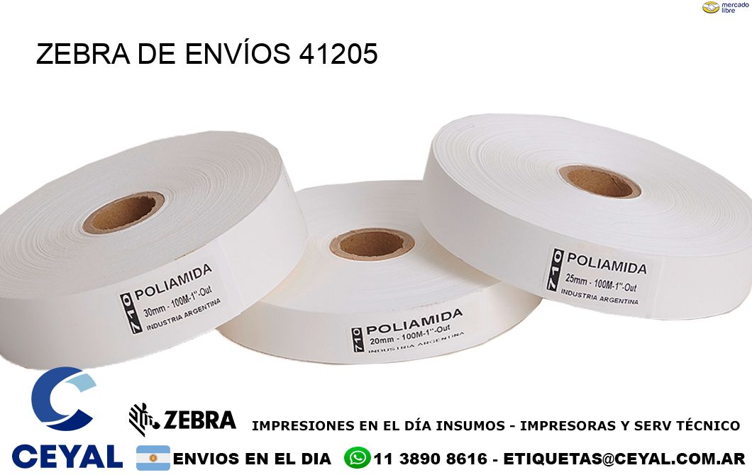 ZEBRA DE ENVÍOS 41205