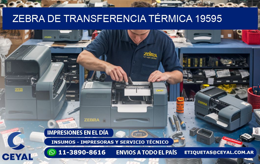 ZEBRA DE TRANSFERENCIA TÉRMICA 19595
