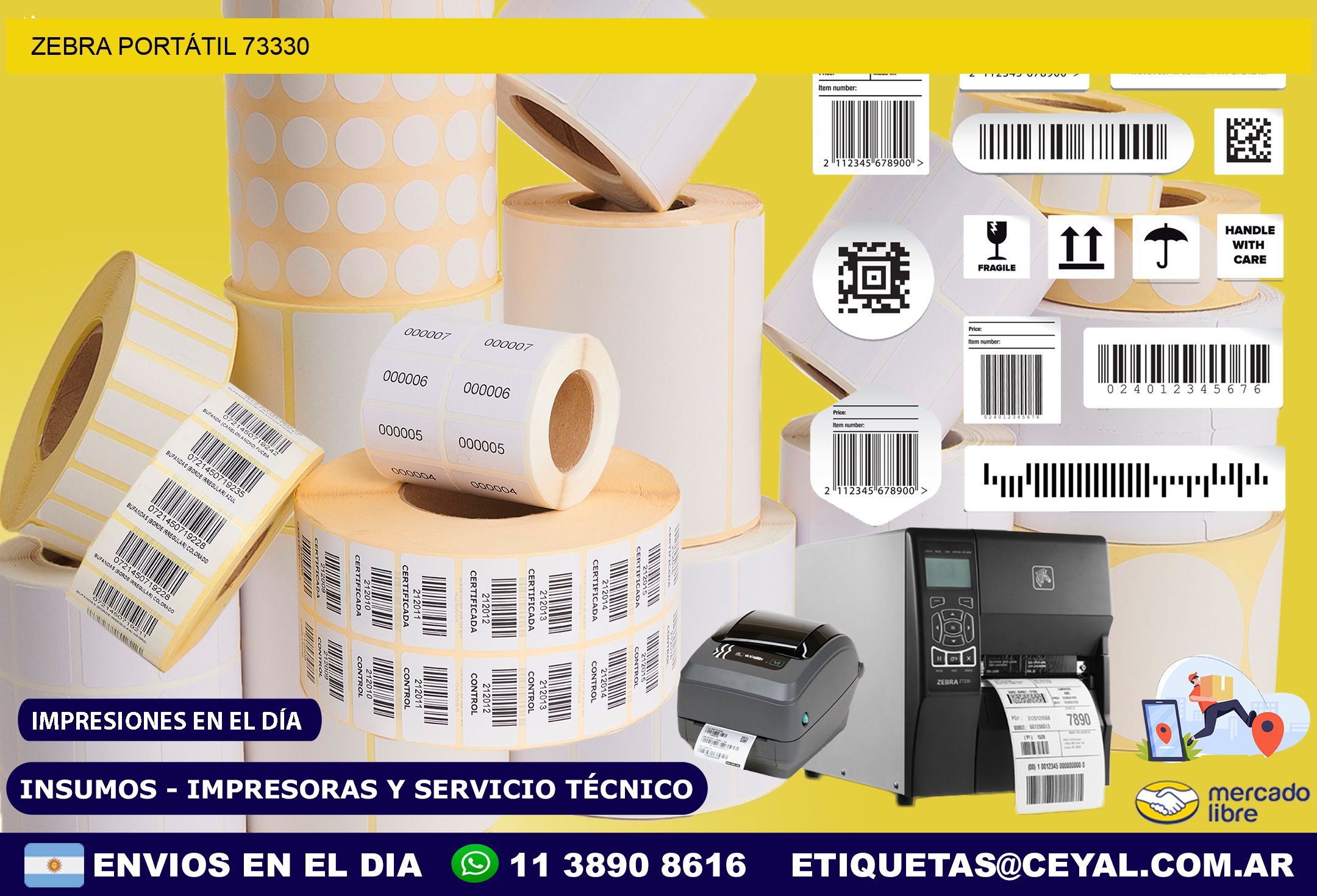 ZEBRA PORTÁTIL 73330
