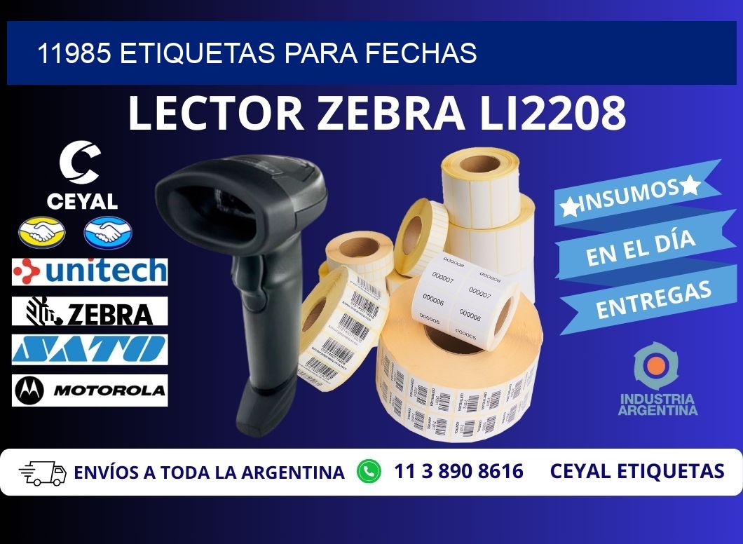 11985 ETIQUETAS PARA FECHAS