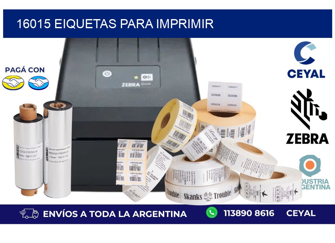 16015 EIQUETAS PARA IMPRIMIR