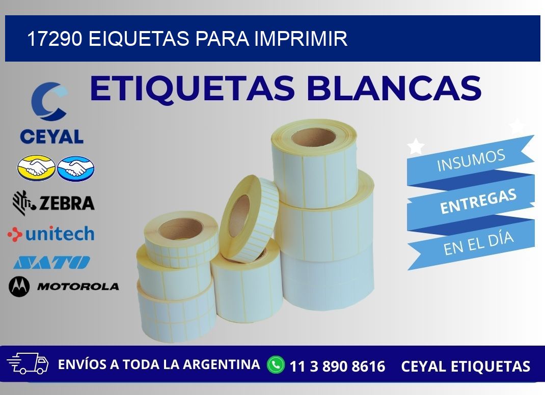 17290 EIQUETAS PARA IMPRIMIR