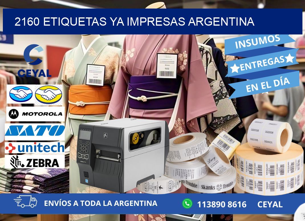 2160 ETIQUETAS YA IMPRESAS ARGENTINA