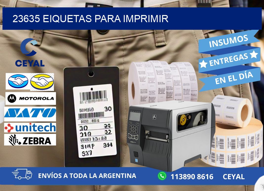 23635 EIQUETAS PARA IMPRIMIR
