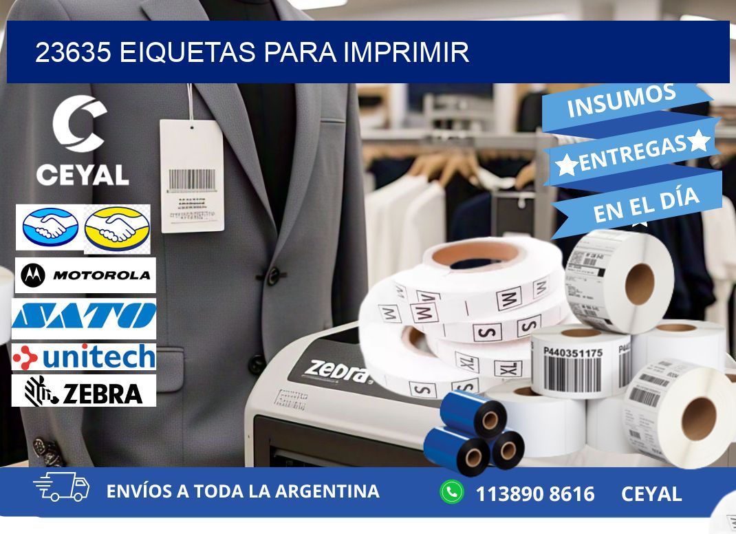23635 EIQUETAS PARA IMPRIMIR