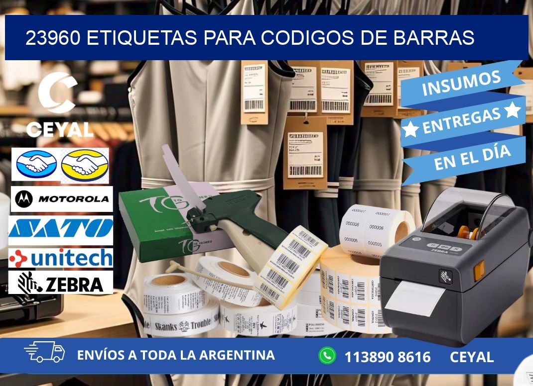 23960 ETIQUETAS PARA CODIGOS DE BARRAS