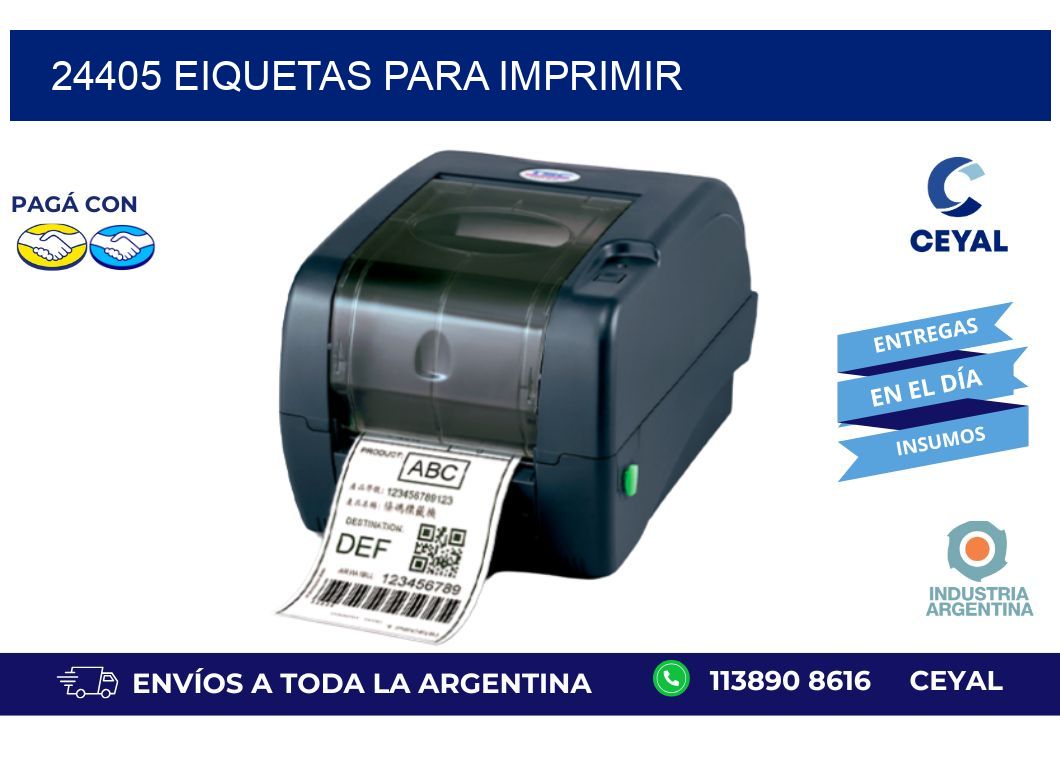 24405 EIQUETAS PARA IMPRIMIR