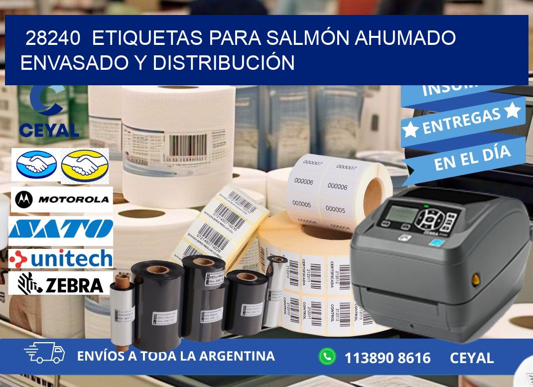 28240  ETIQUETAS PARA SALMÓN AHUMADO ENVASADO Y DISTRIBUCIÓN