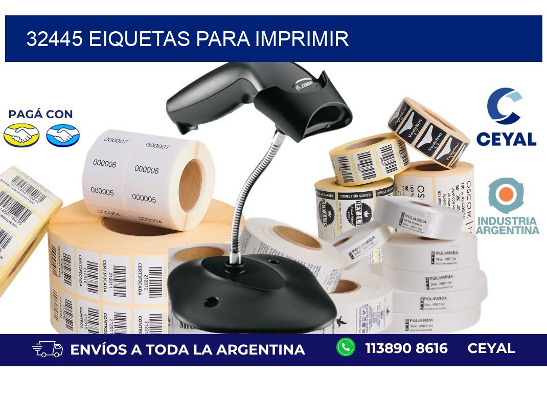 32445 EIQUETAS PARA IMPRIMIR