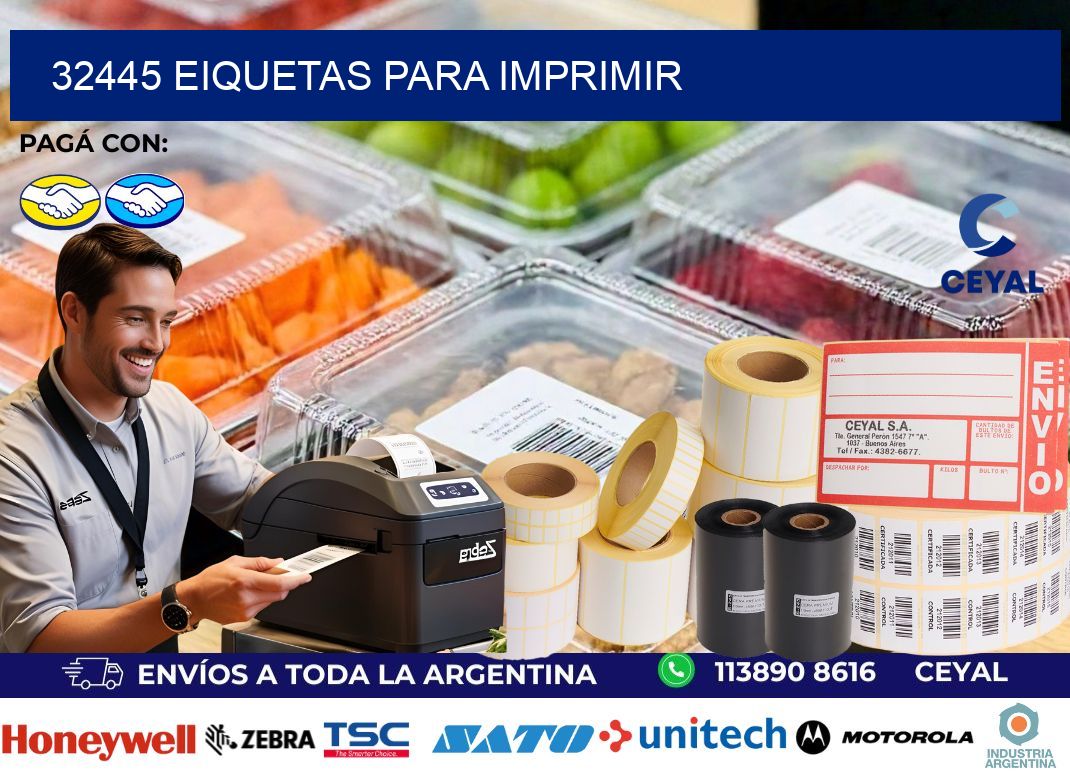32445 EIQUETAS PARA IMPRIMIR