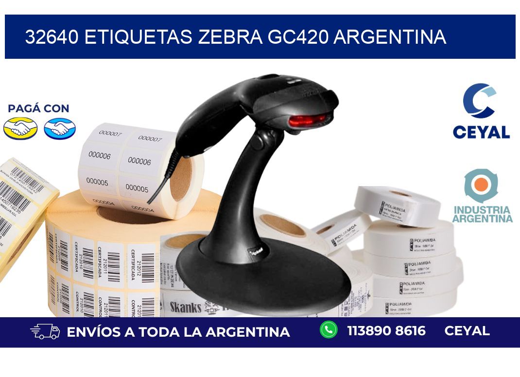 32640 etiquetas zebra gc420 argentina
