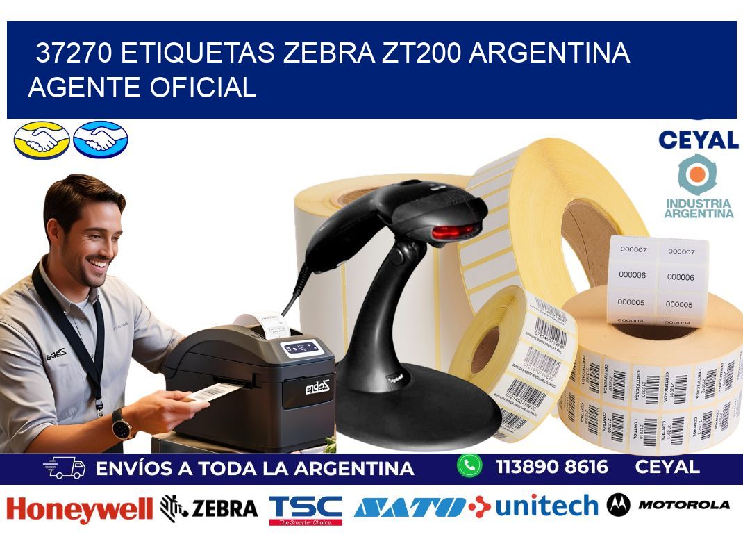 37270 etiquetas zebra zt200 argentina AGENTE OFICIAL