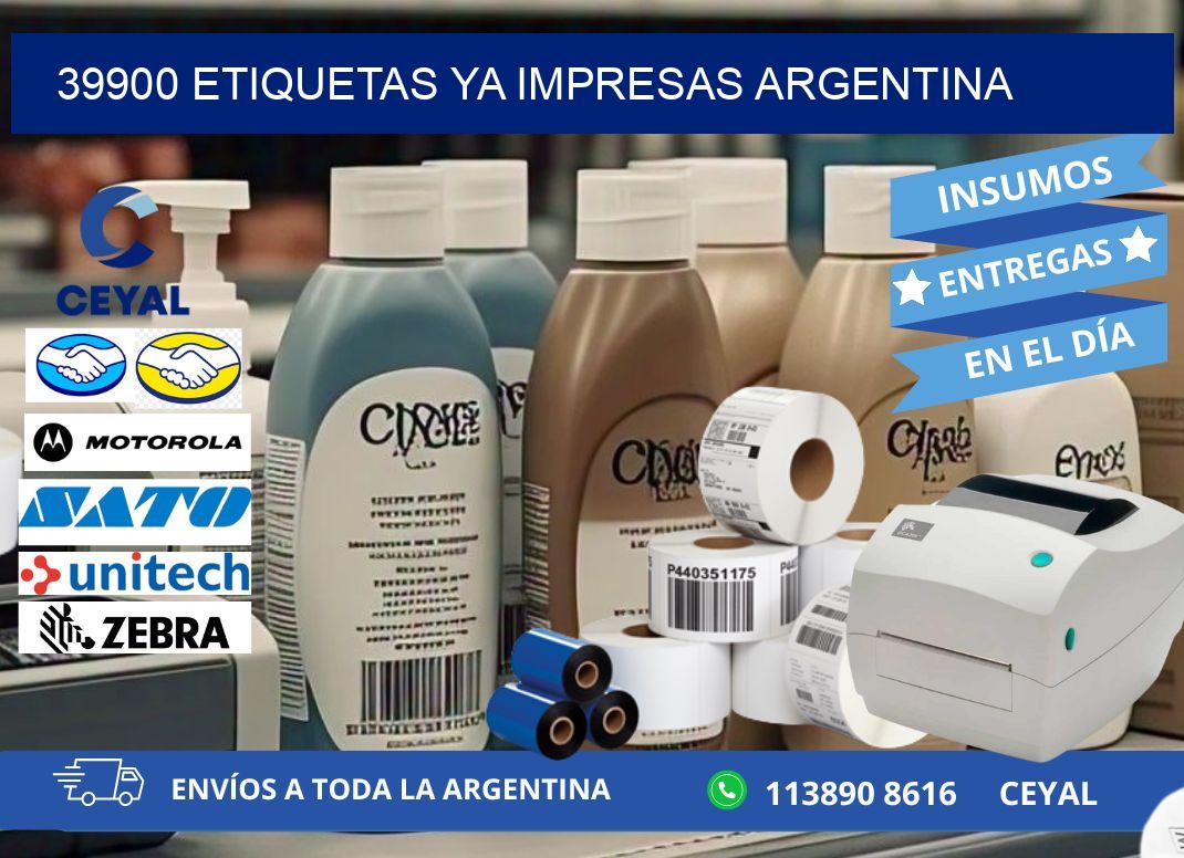 39900 ETIQUETAS YA IMPRESAS ARGENTINA
