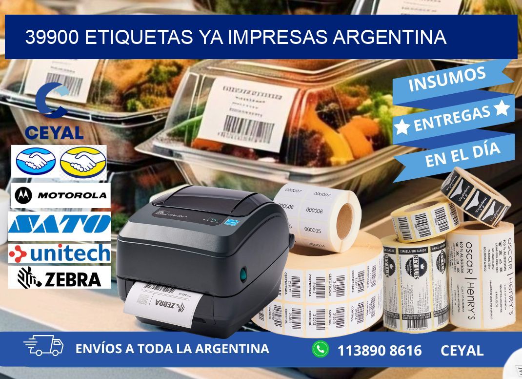 39900 ETIQUETAS YA IMPRESAS ARGENTINA