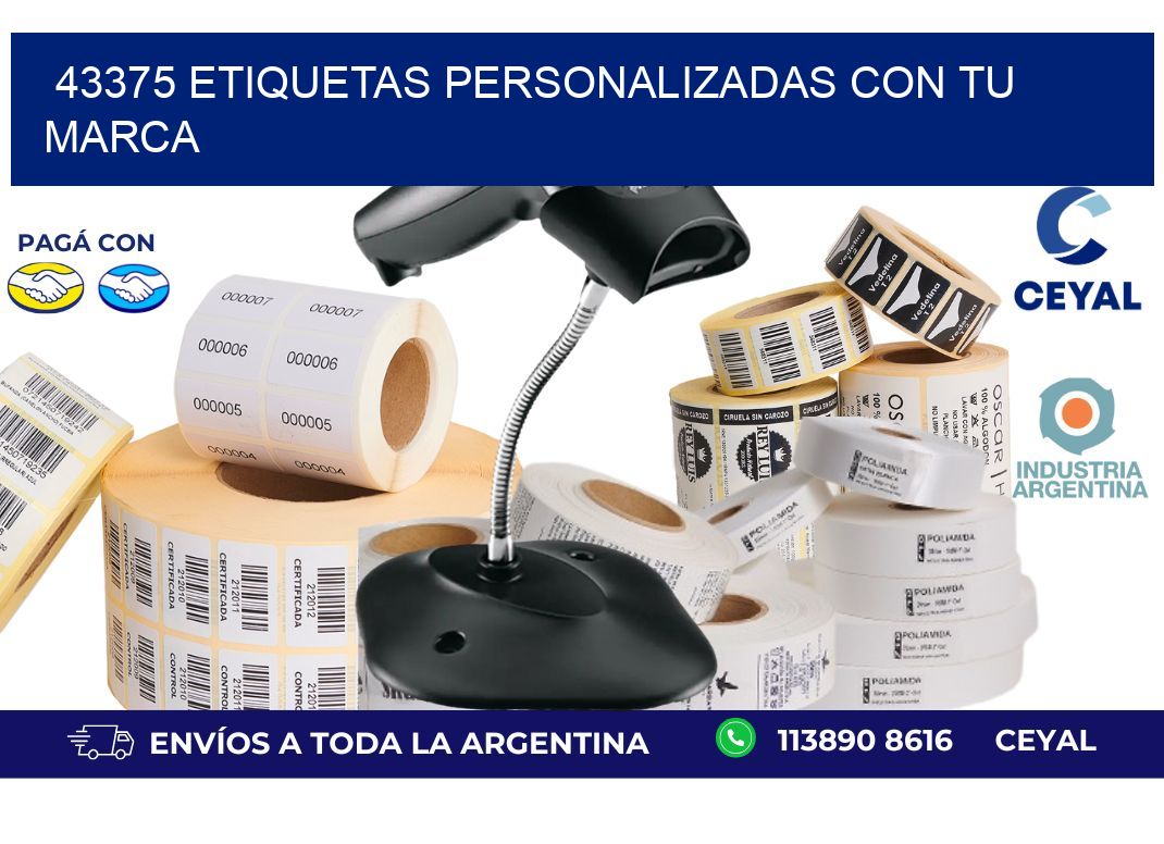 43375 ETIQUETAS PERSONALIZADAS CON TU MARCA